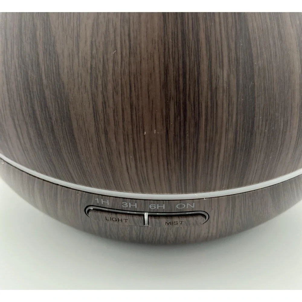 Ultrasonic Essential Oil Diffuser Aromatherapy Humidifier LED Timer Wood Grain